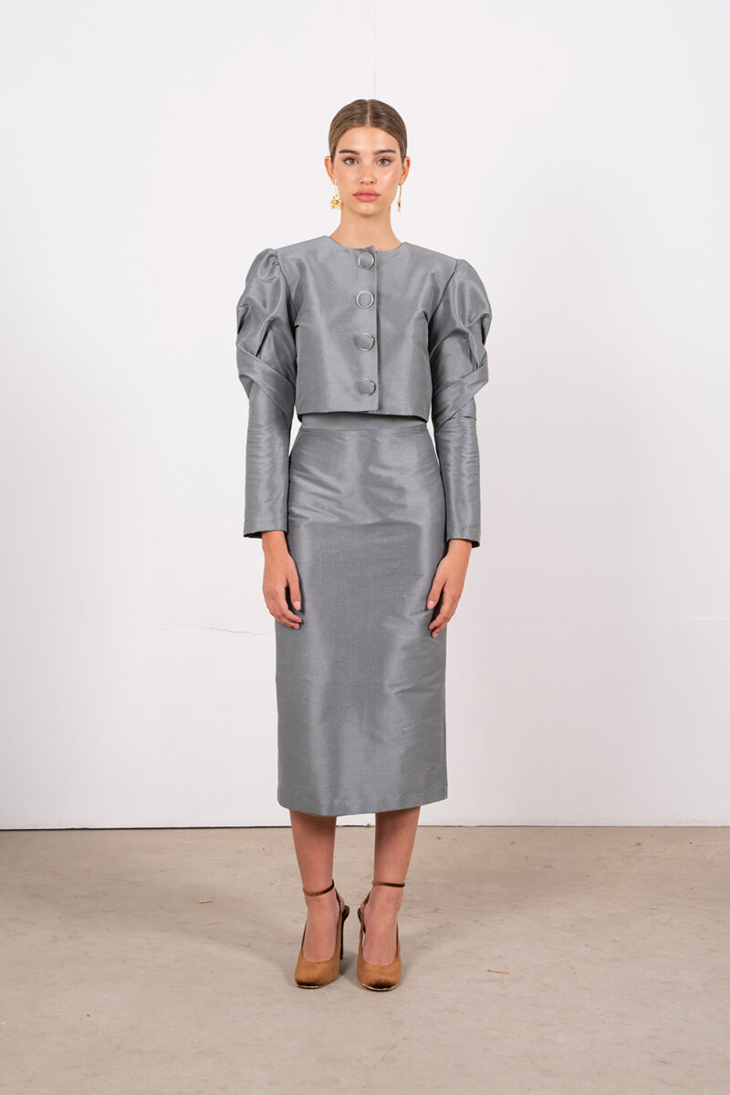 Falda AMALIA gris firma STRENA