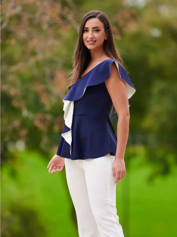 Conjunto pantalón y top peplum Lola Lunares